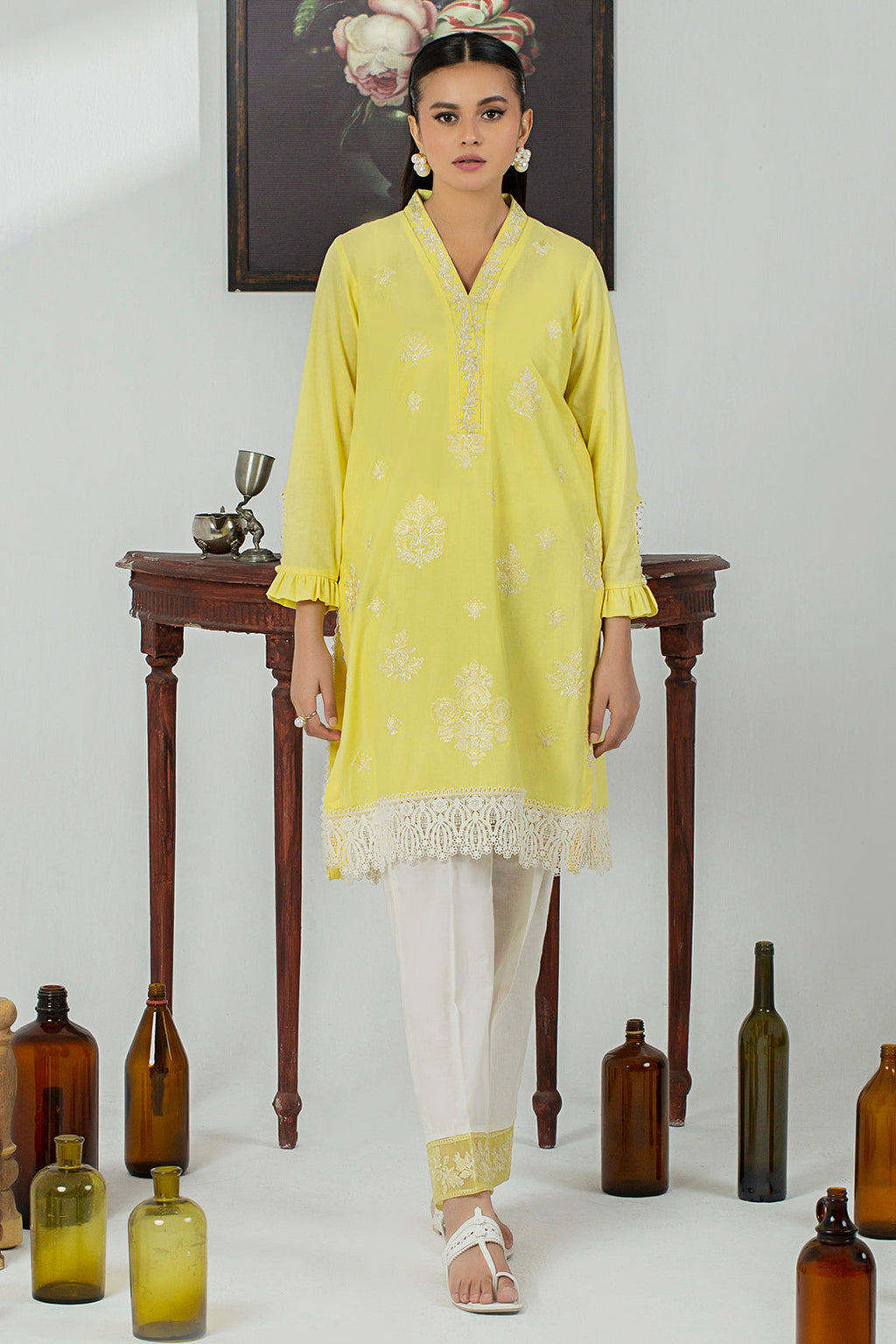 2 Piece - Cotton Cambric Suit P001128