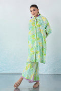 2 Piece - Digital Printed Lawn Silk Suit P001150
