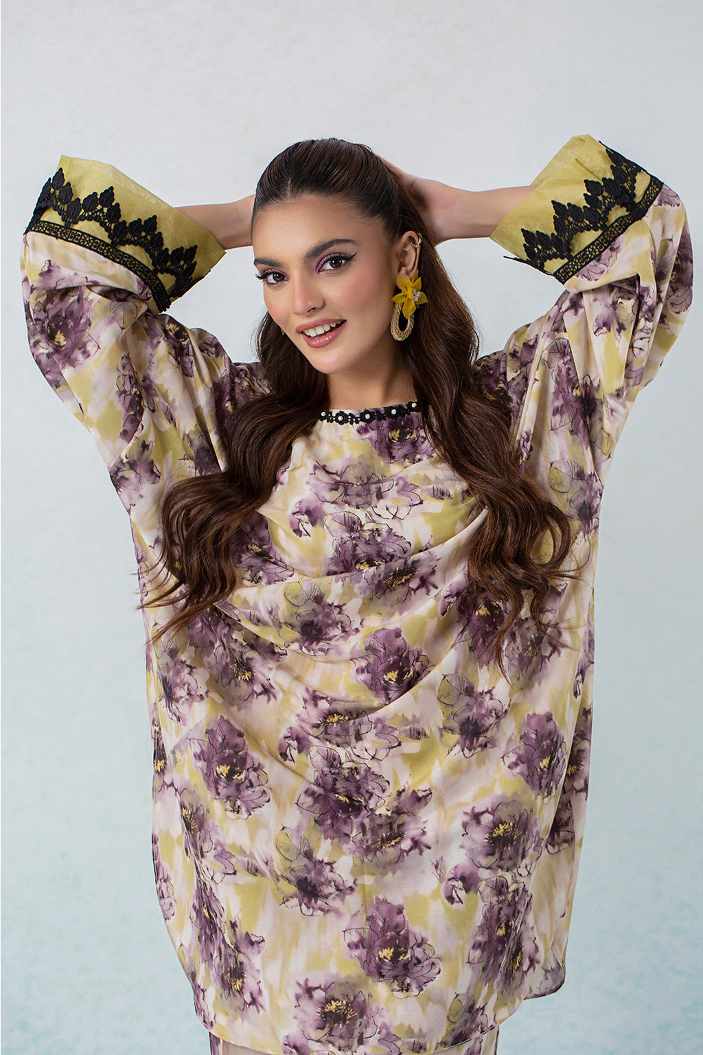 2 Piece - Digital Printed Lawn Silk Suit P001152 (SO)