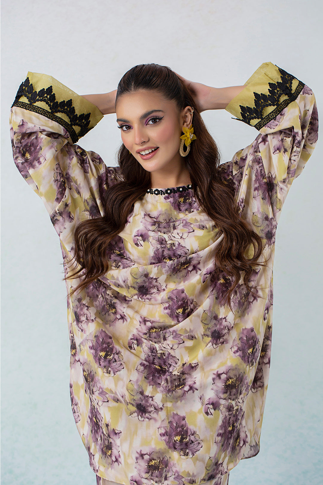 2 Piece - Digital Printed Lawn Silk Suit P001152 (SO)