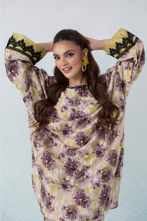 2 Piece - Digital Printed Lawn Silk Suit P001152 (SO)