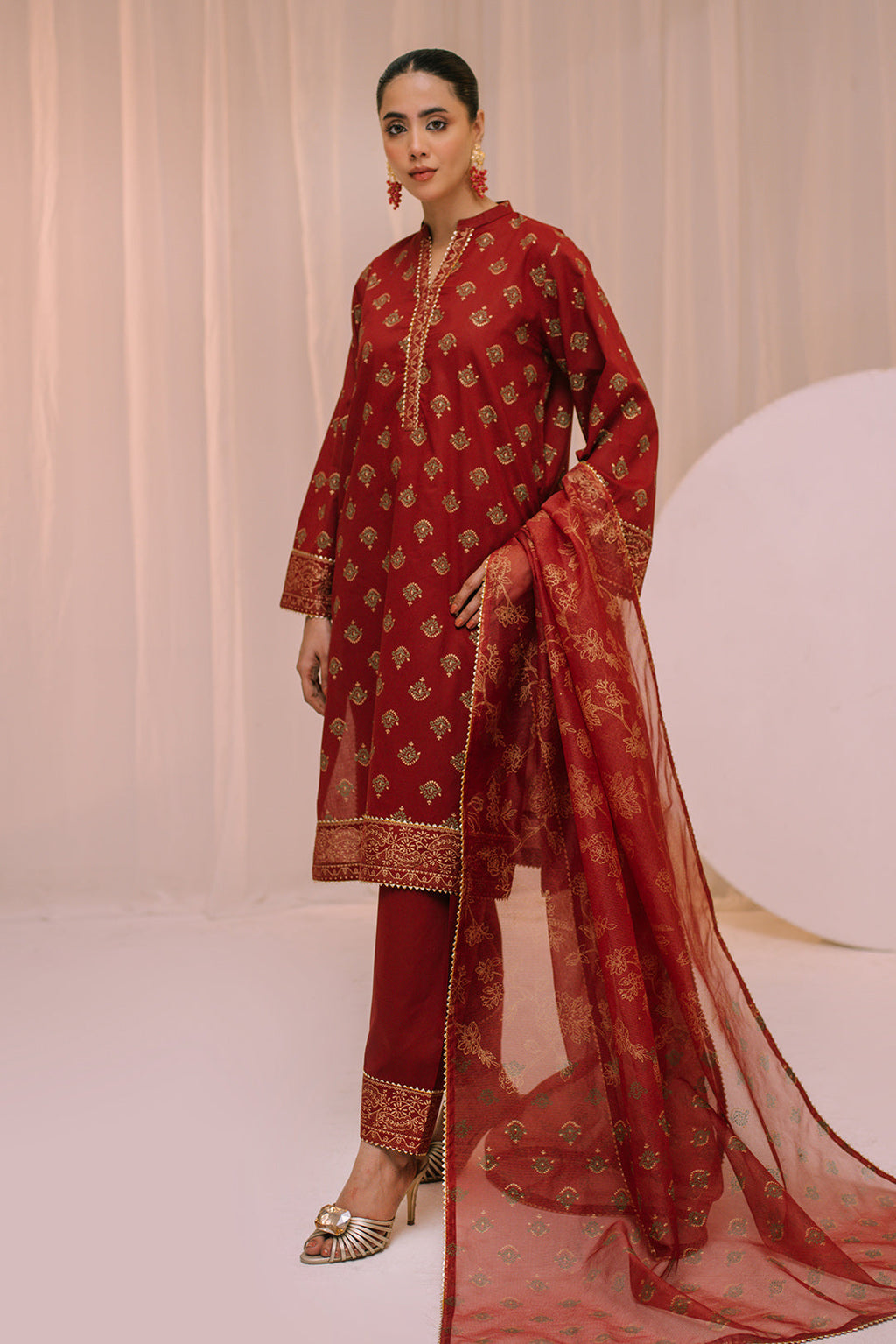 3 Piece - Block Print Lawn Suit P001224
