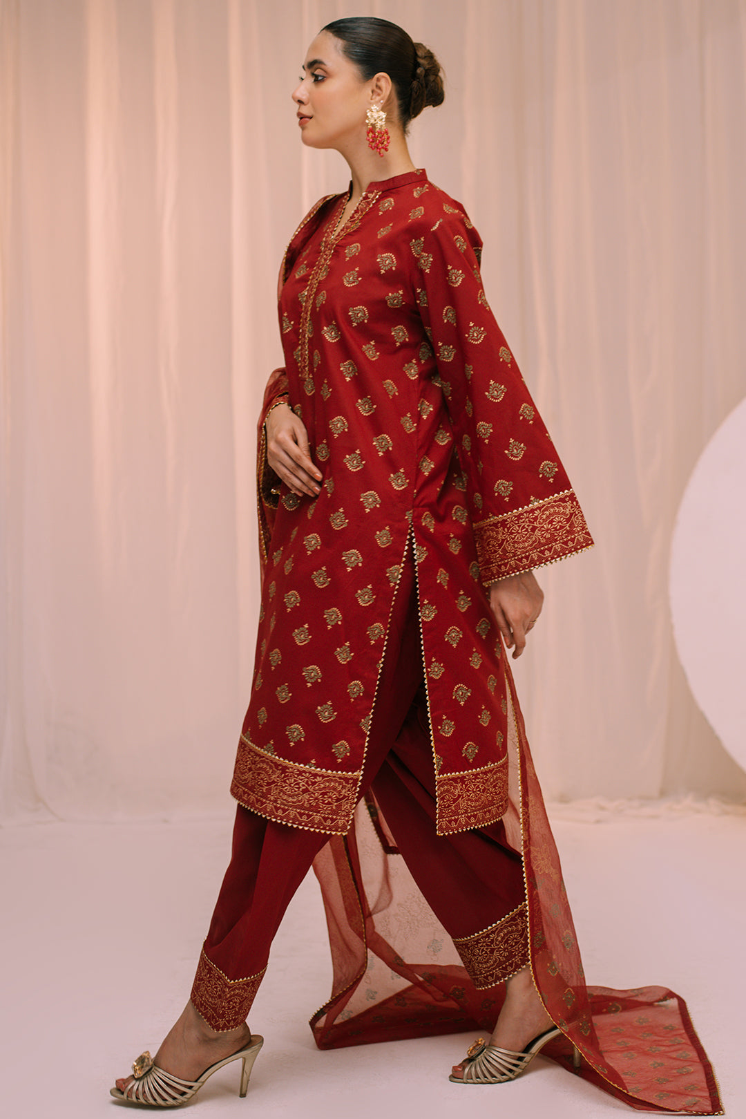 3 Piece - Block Print Lawn Suit P001224