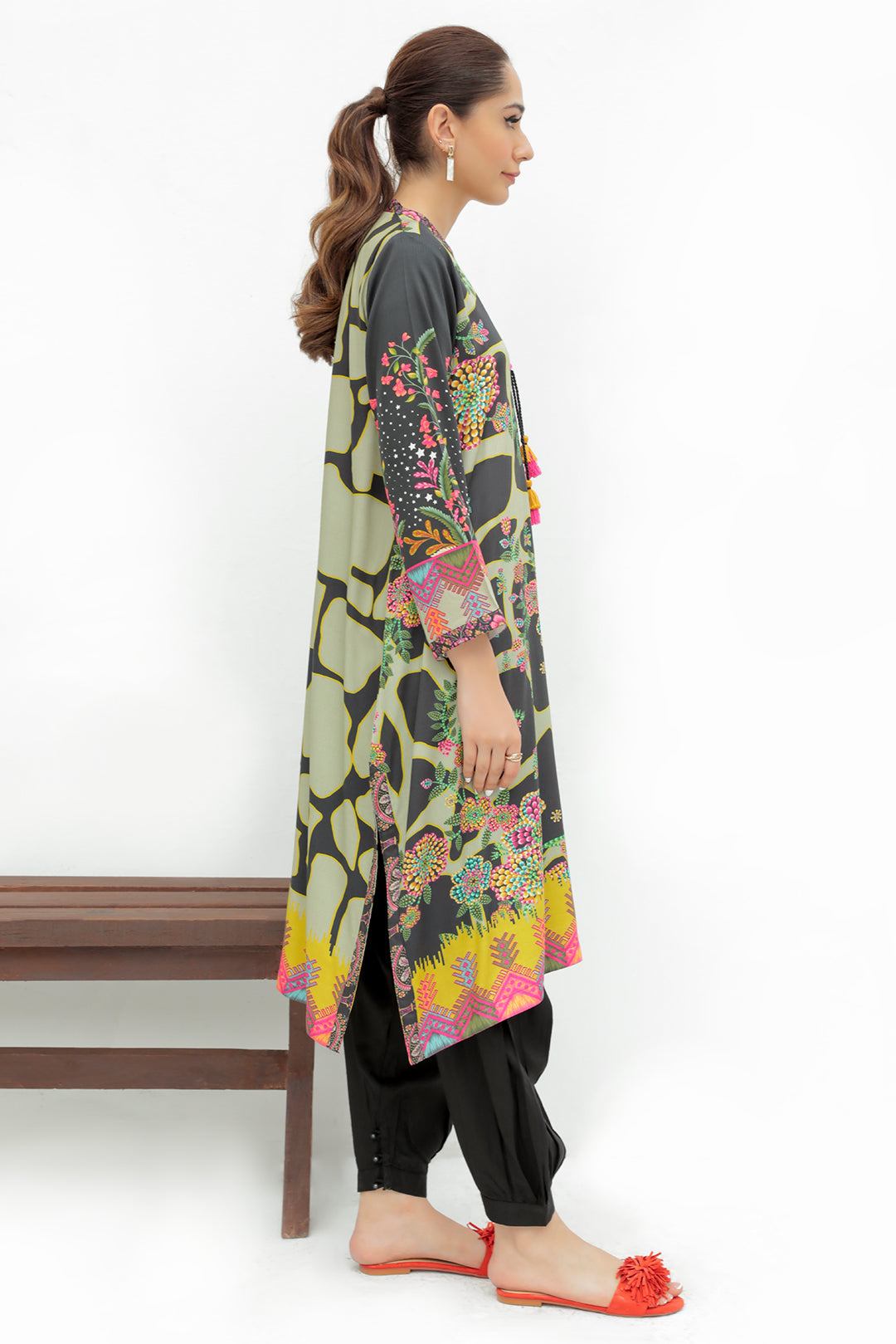 1 Piece - Digital Printed Cotail Shirt P0210