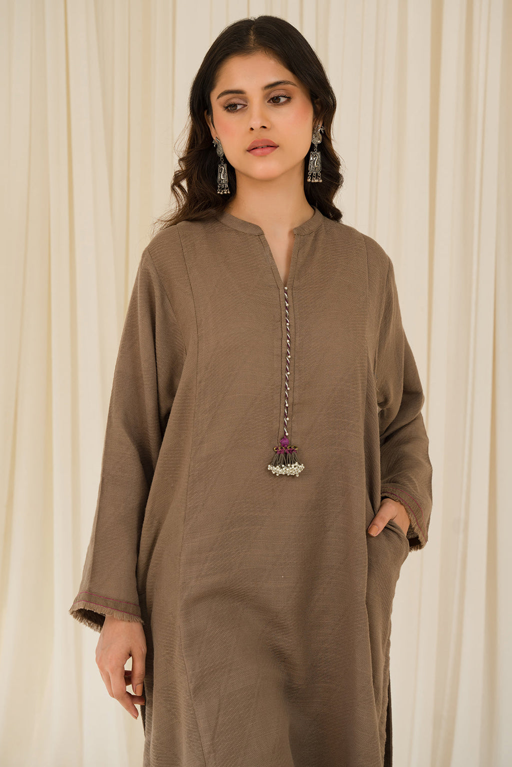 2 Piece - Slub Khaddar Suit P0881A
