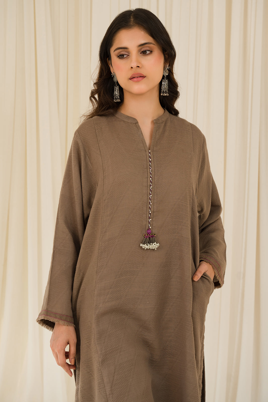 2 Piece - Slub Khaddar Suit P0881A