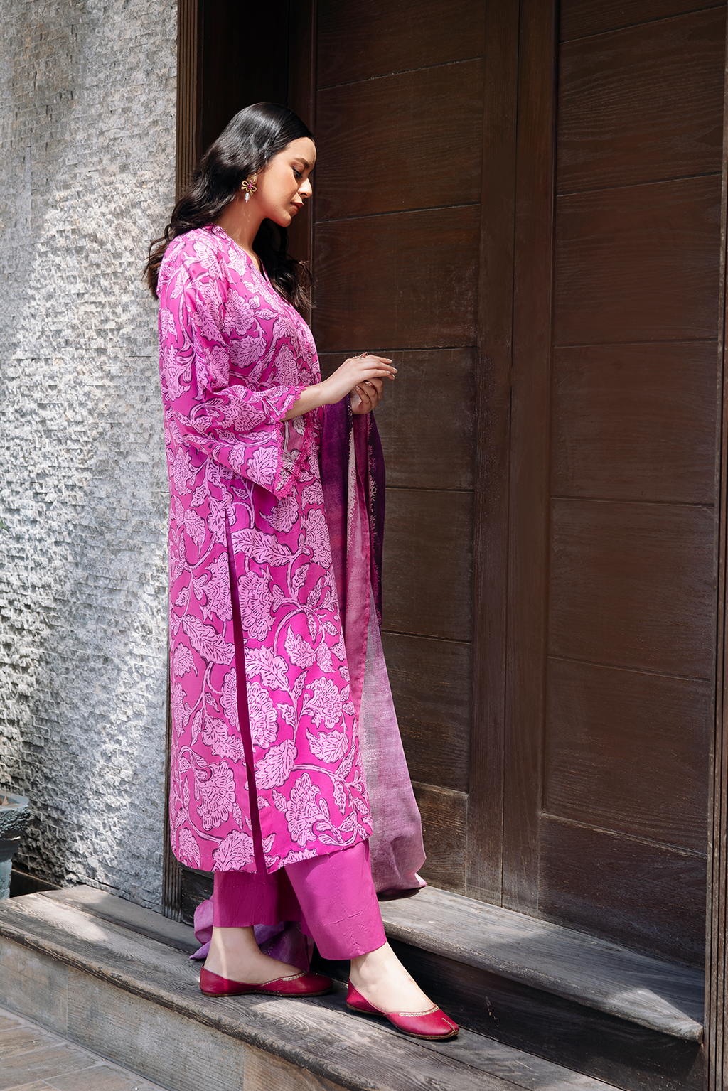 2 Piece - Digital printed  Lawn Suit P1047