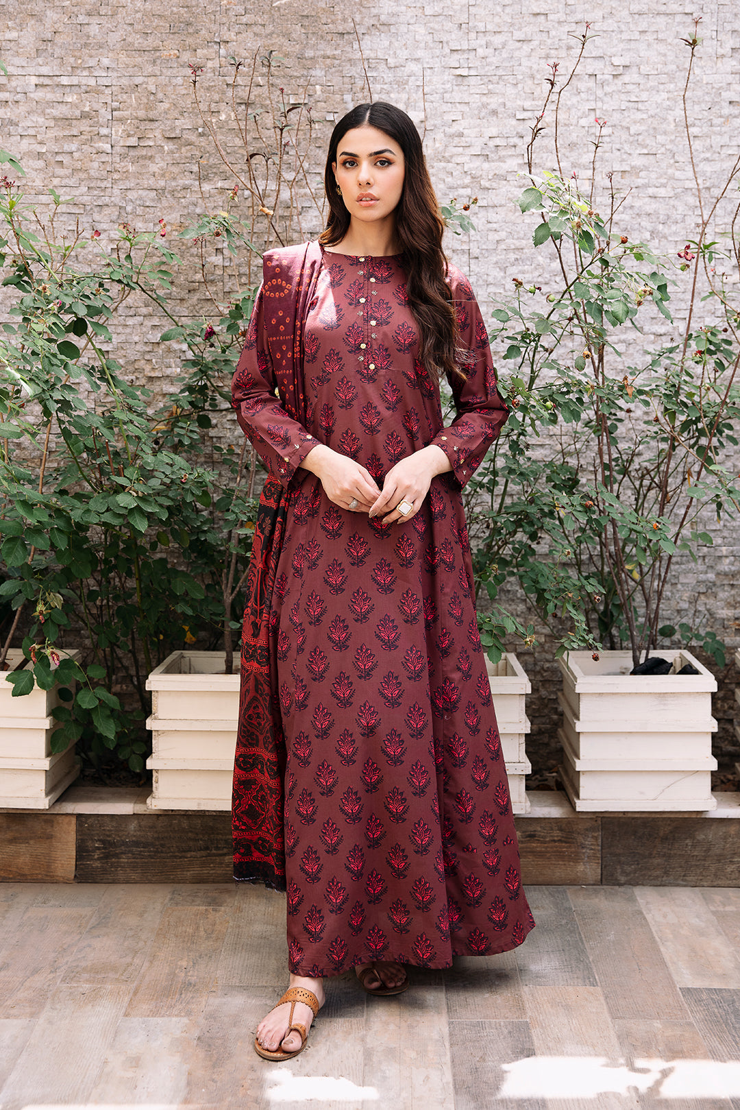 3 Piece - Digital Printed Lawn Suit P1104