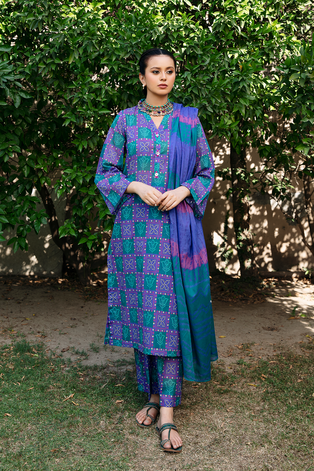 3 Piece - Digital Printed Lawn Suit P1108 (SO)