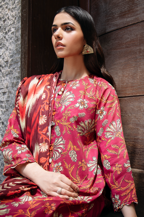 2 Piece - Digital Printed Lawn Suit P1113