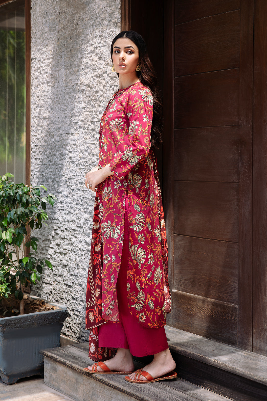 2 Piece - Digital Printed Lawn Suit P1113