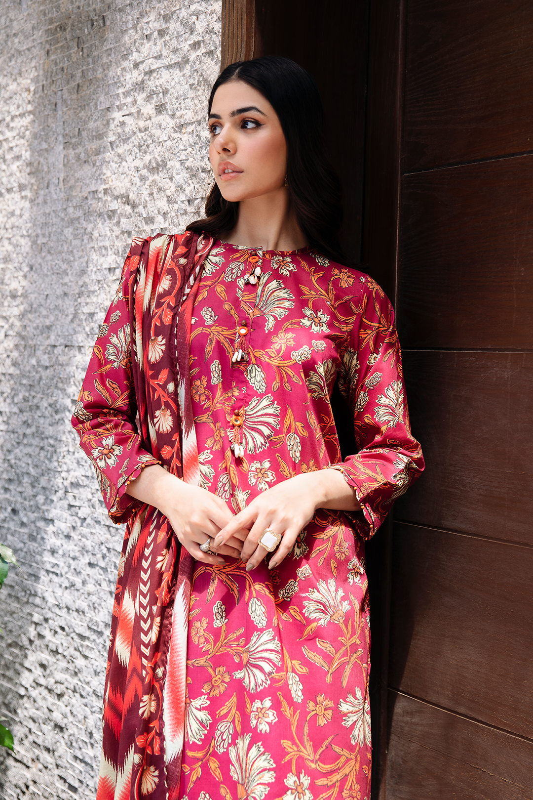 2 Piece - Digital Printed Lawn Suit P1113