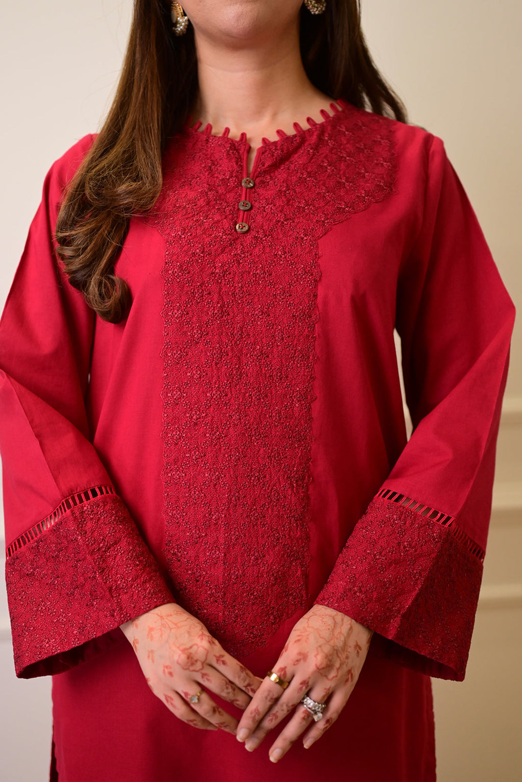 2 Piece - Embroiderd Cotton Suit P1125 (SO)