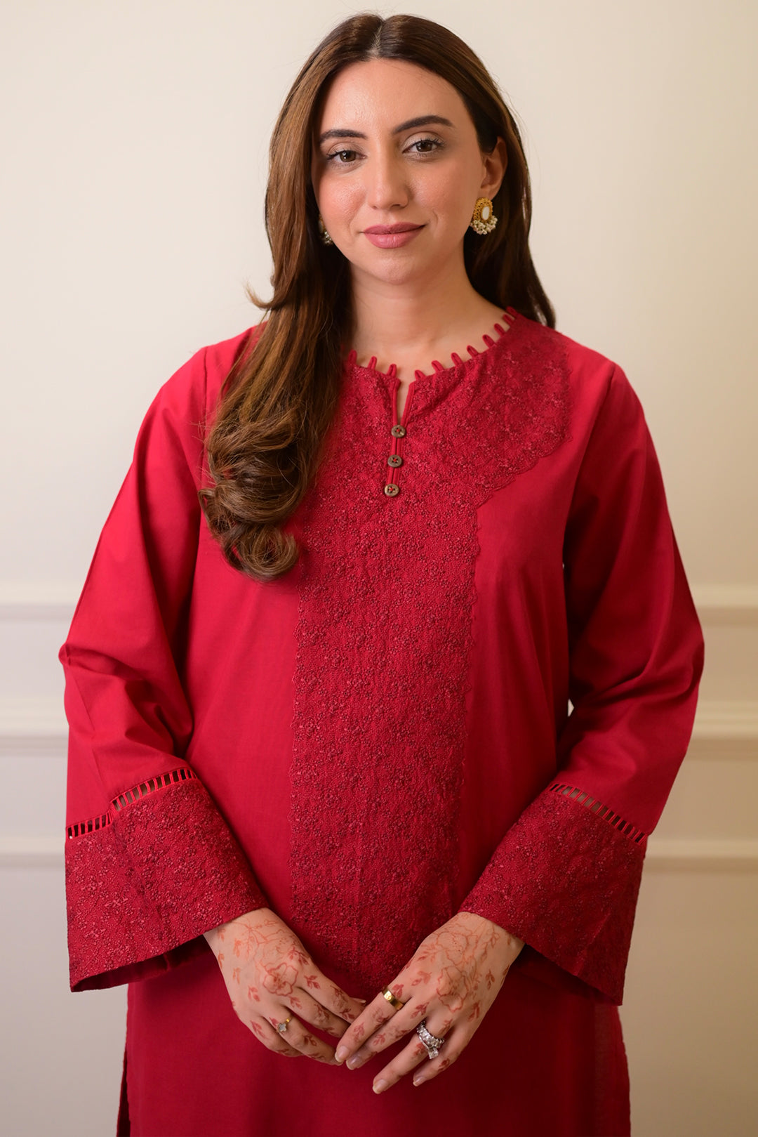 2 Piece - Embroiderd Cotton Suit P1125 (SO)