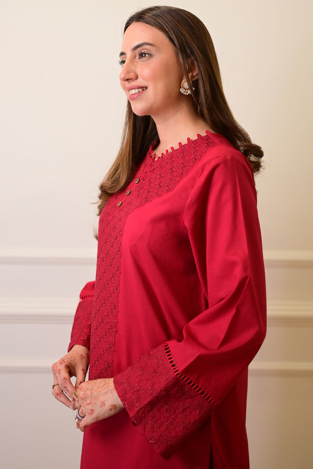 2 Piece - Embroiderd Cotton Suit P1125 (SO)