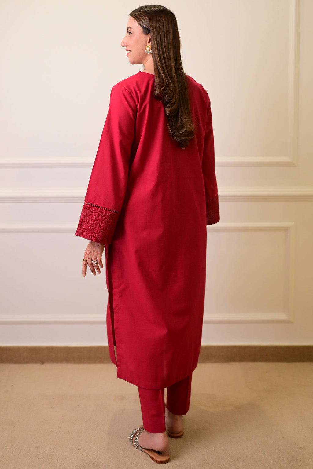 2 Piece - Embroiderd Cotton Suit P1125 (SO)