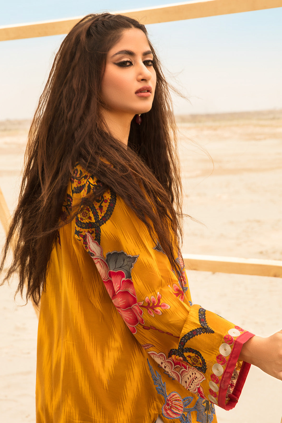 Single Shirt Lawn Digital Printed with Embroidery P2808