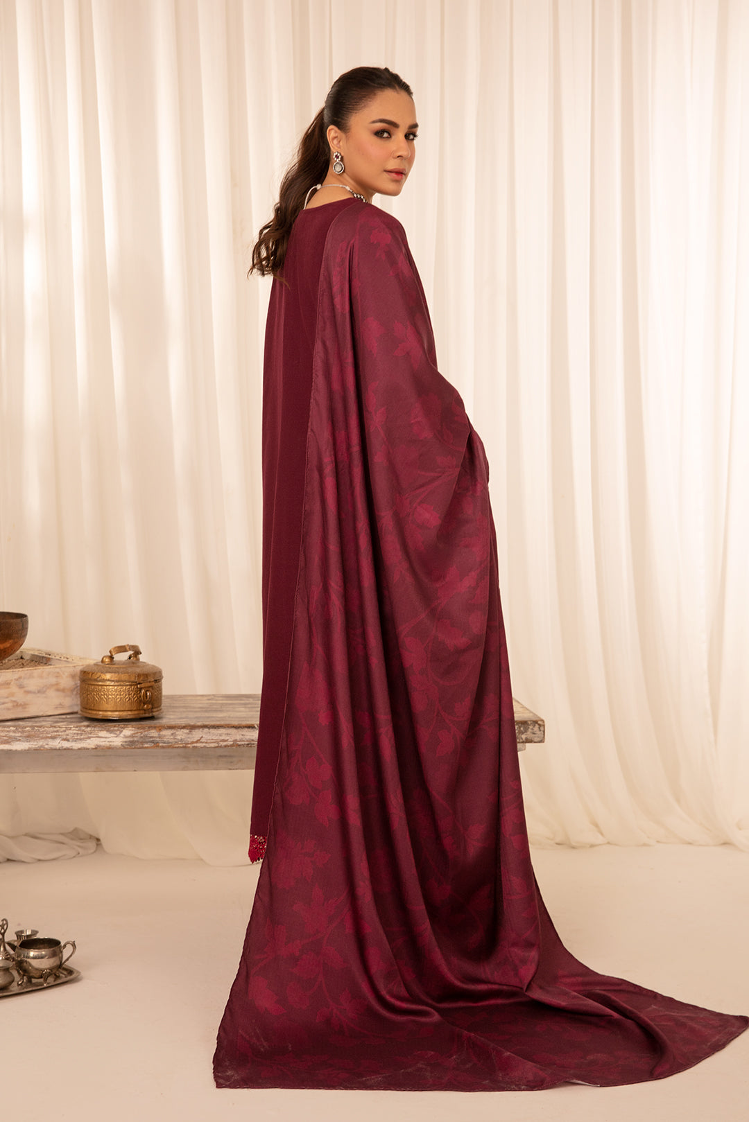 2 Piece - Embroidered Khaddar Suit PB941