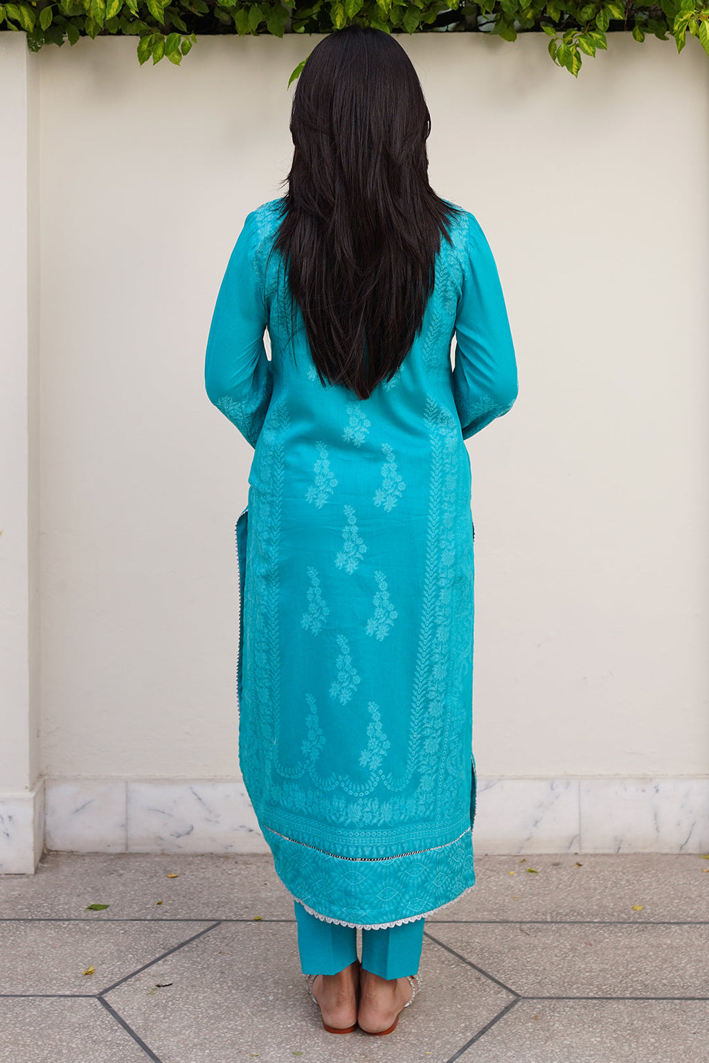 2 Piece - Embroidered Jacquard Suit P1079  (SO)