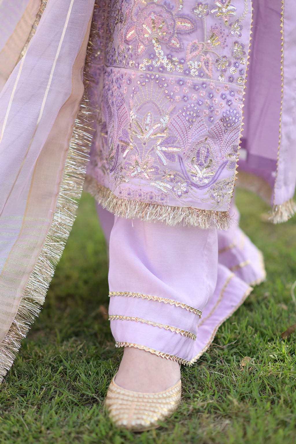 4 Piece - Embroidered Organza Suit L0956 (SO)