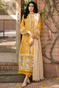 3 Piece -Schiffli Embroidered Viscose Jacquard Suit U0963