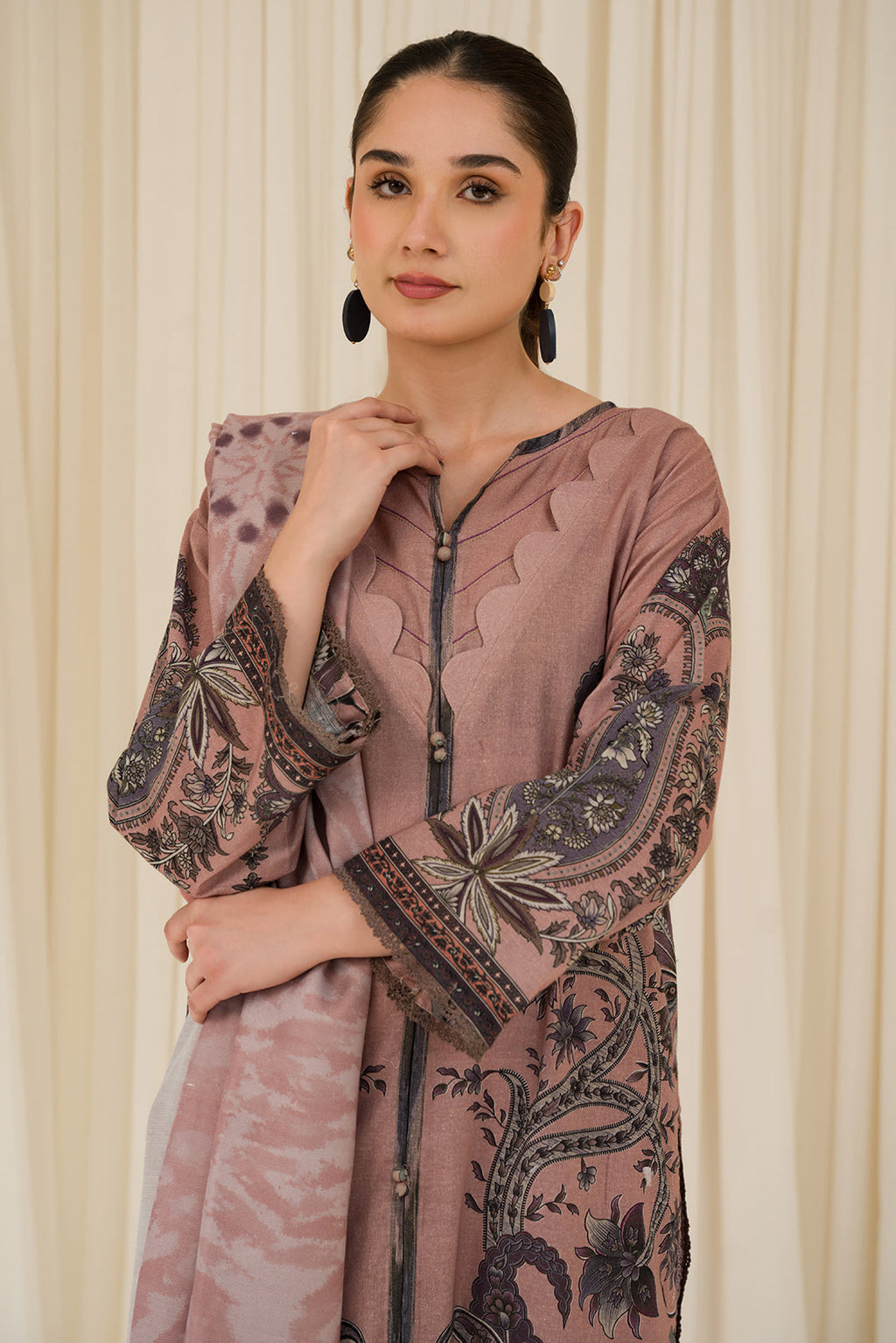 2 Piece - Digital Printed Khaddar Suit U0971A (SO)