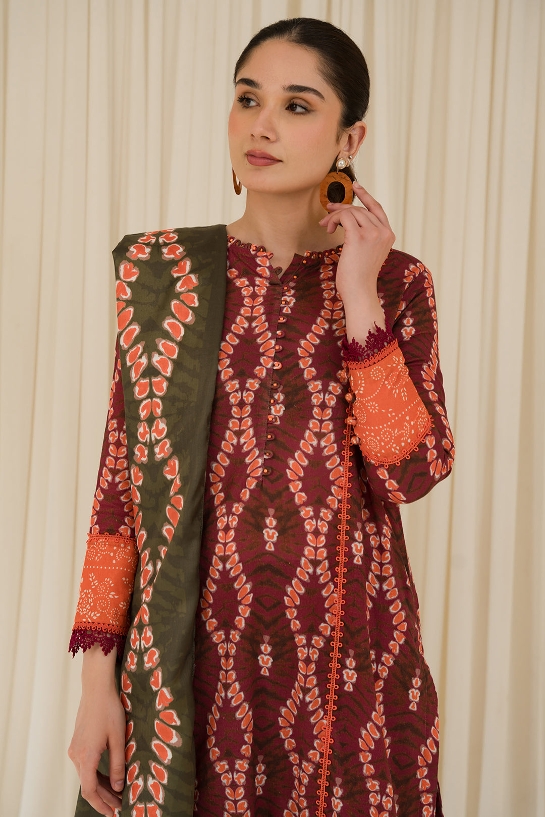 2 Piece - Digital Printed Khaddar Suit U0974A  (SO)