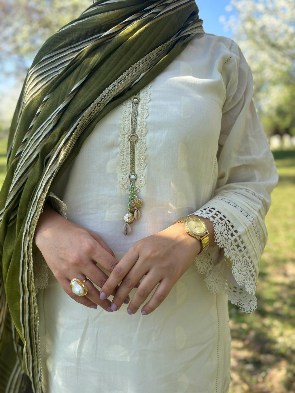 3 Piece - Brosha Lawn Suit LFP1128
